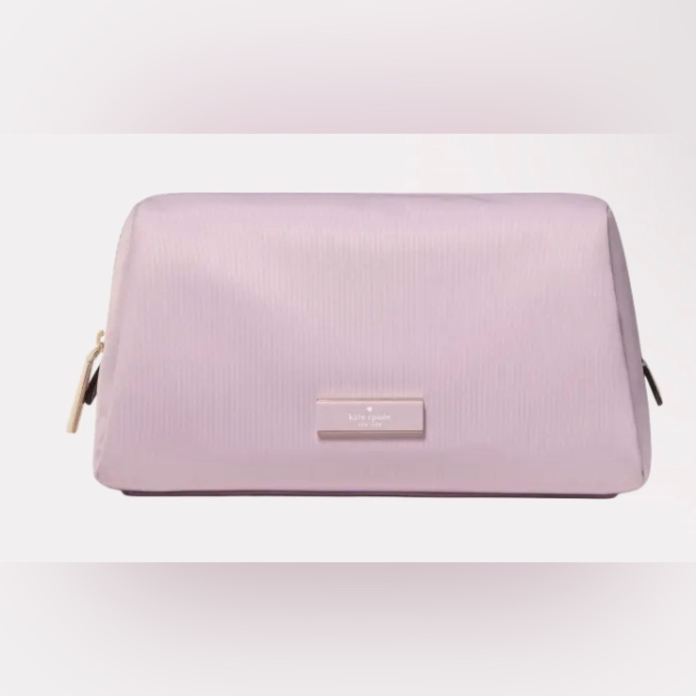 Kate Spade Lavender Carter Nylon Cosmetic Pouch